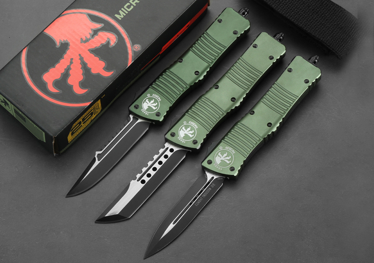 Microtech 微技术大龙【绿柄黑刃】